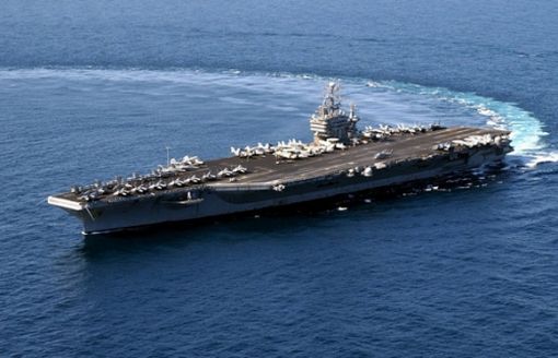 資料圖：美國海軍華盛頓號核動力航母。