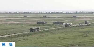 南京軍區(qū)炮兵部隊在黃海附近進行了大規(guī)模實兵實彈演習(xí)，這種大規(guī)模遠(yuǎn)程火箭炮火力打擊演習(xí)尚屬首次。資料圖