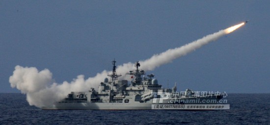 資料圖：解放軍南海實彈演習