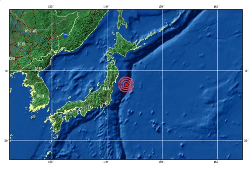 日本本州島發生7.1級強烈地震