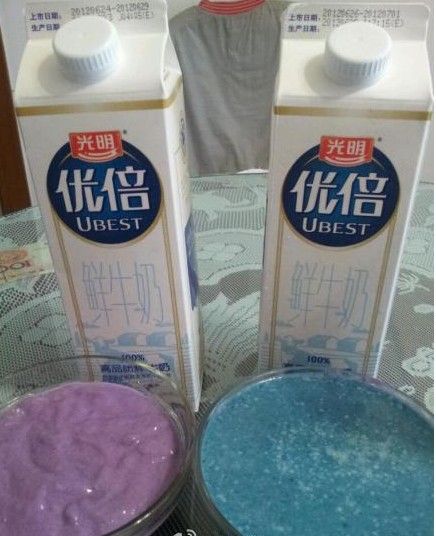光明優倍部分牛奶生產中混入堿水