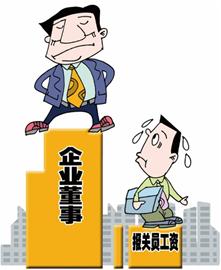 青島發指導工資 董事73萬報關員1萬3