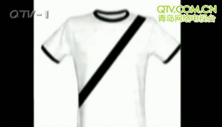 安全帶T恤網上瘋傳 衣服印黑色斜線騙電子眼