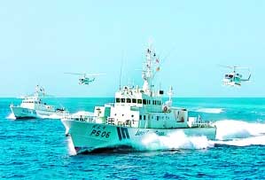 日本海上保安廳向釣魚島海域增派飛機和艦船。 