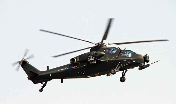 解放軍武直10首次公開亮相 被譽坦克終結者
