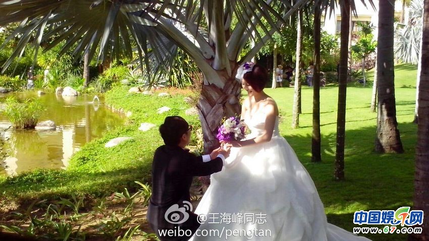 金志文金蘭三亞大婚現場