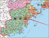 青島調整部分行政區劃