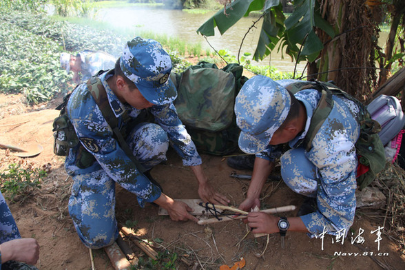 中國海軍陸戰隊生存訓練直擊