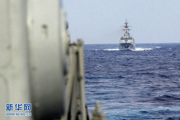 資料圖：11月中國艦艇編隊過宮古海峽。