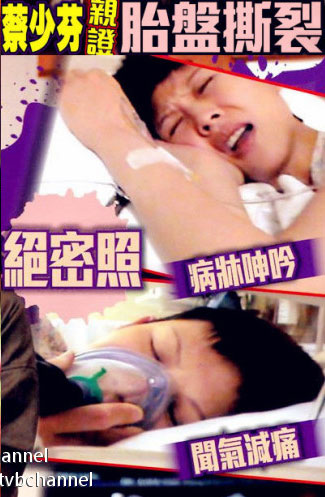 蔡少芬曾流產致胎盤撕裂 大量出血秘照(組圖)