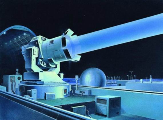 原文配圖：地基高能反衛(wèi)星武器示意圖。