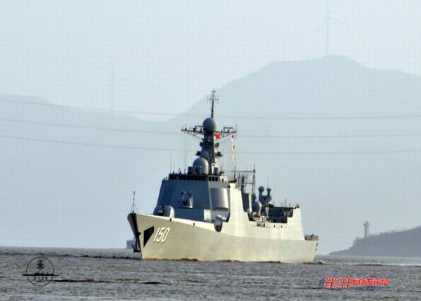 中國新型導(dǎo)彈驅(qū)逐艦長春艦入列東海艦隊