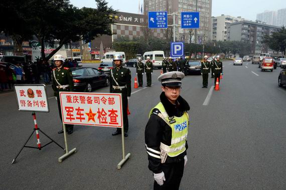 資料圖：重慶對軍車開展專項整頓。