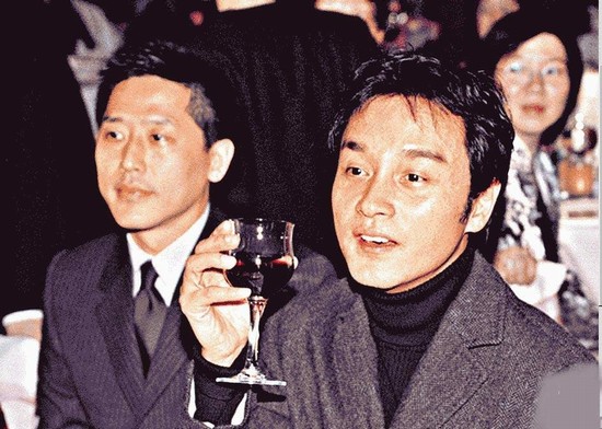 張國榮和唐唐舊照。