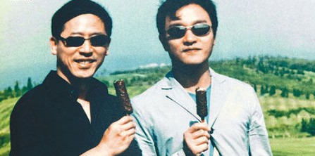 張國榮和唐唐舊照。