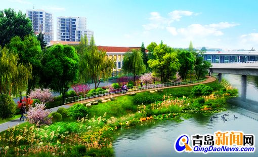 李村河舞陽路節點整治方案設計效果圖