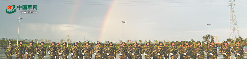 組圖：走進閱兵訓練基地