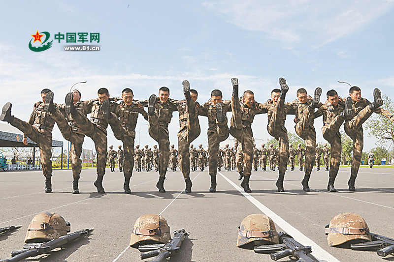組圖：走進閱兵訓練基地