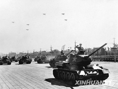 1958年國慶閱兵 民兵方隊規模空前